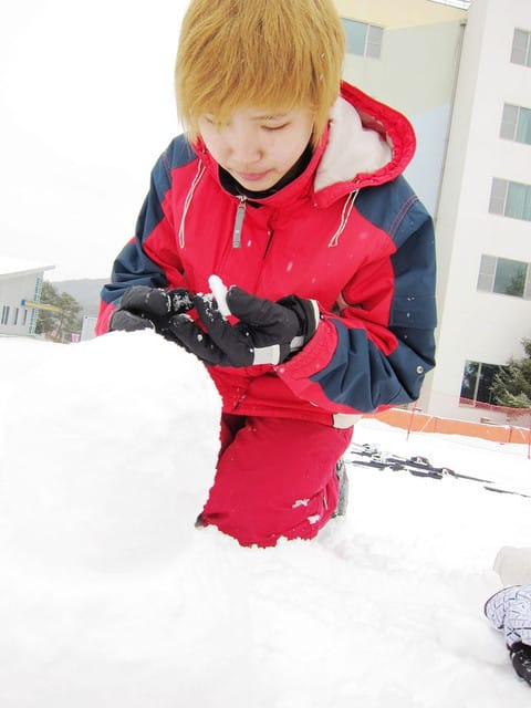 110214 ♥ 韓國 Day3 浪漫滑雪．水世界．汗蒸幕