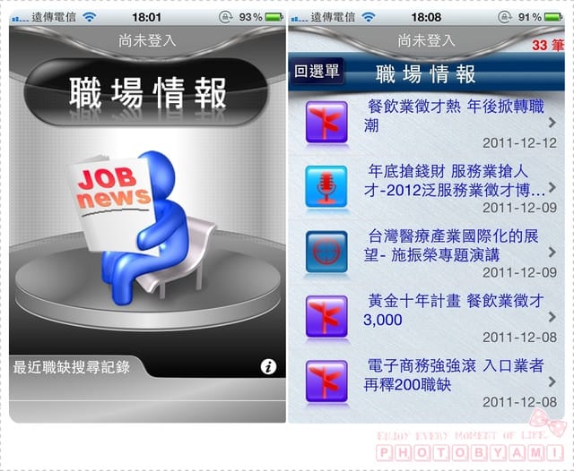 111224 ♥ 社會新鮮人必載實用APP‧1111人力特搜