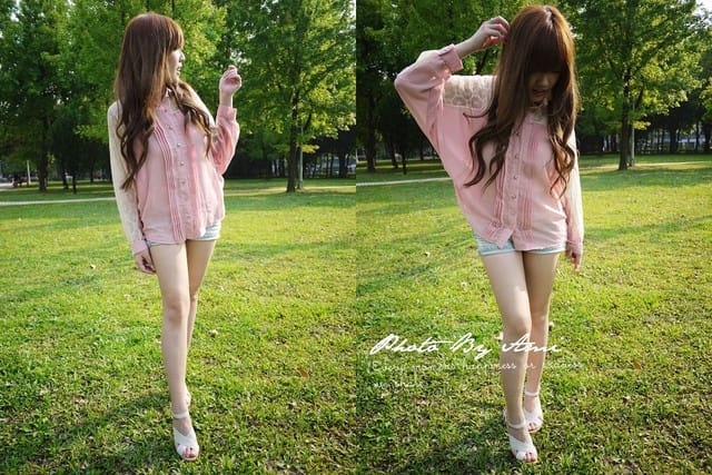 120326 ♥ 掌握春日流行關鍵字‧丹寧雪紡蕾絲露肩全入手 ♫ SWEET GIRL系穿搭分享