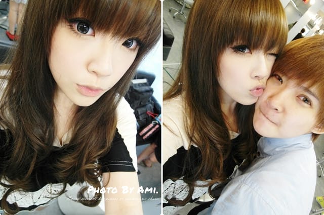 120701 ♥ 七月新髮色‧好愛我的超顯白霧面亞麻灰~♫