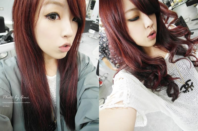 121110 ♥ 顯白上相新髮型‧今年秋冬我迷上了質感葡萄酒紅色 ♫