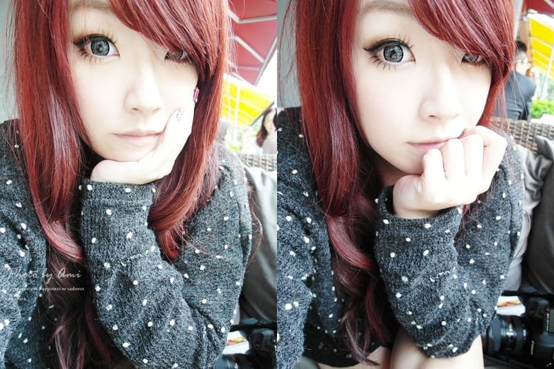 121110 ♥ 顯白上相新髮型‧今年秋冬我迷上了質感葡萄酒紅色 ♫