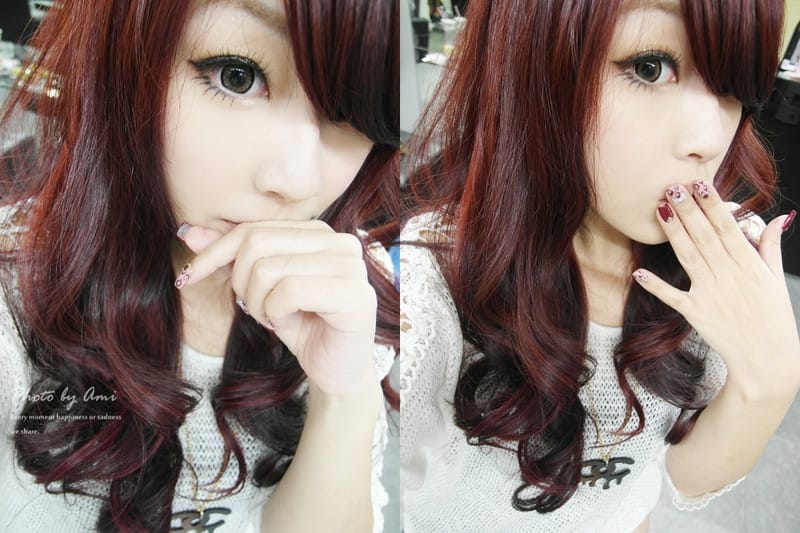 121110 ♥ 顯白上相新髮型‧今年秋冬我迷上了質感葡萄酒紅色 ♫