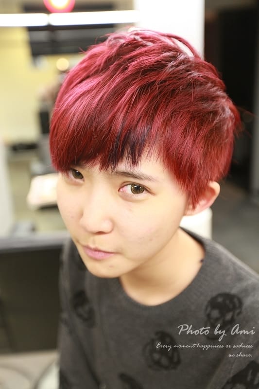 130302 ♥ 新年新氣象從頭髮開始！從暖系紅髮回到冷系亞麻灰棕~♫