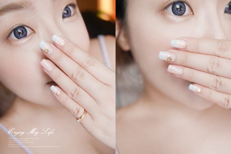美甲 ♥ 透明系指彩!暈染漸層海洋風。Oohla Nail Studio ♫ - 第34張圖 P1090403-tile