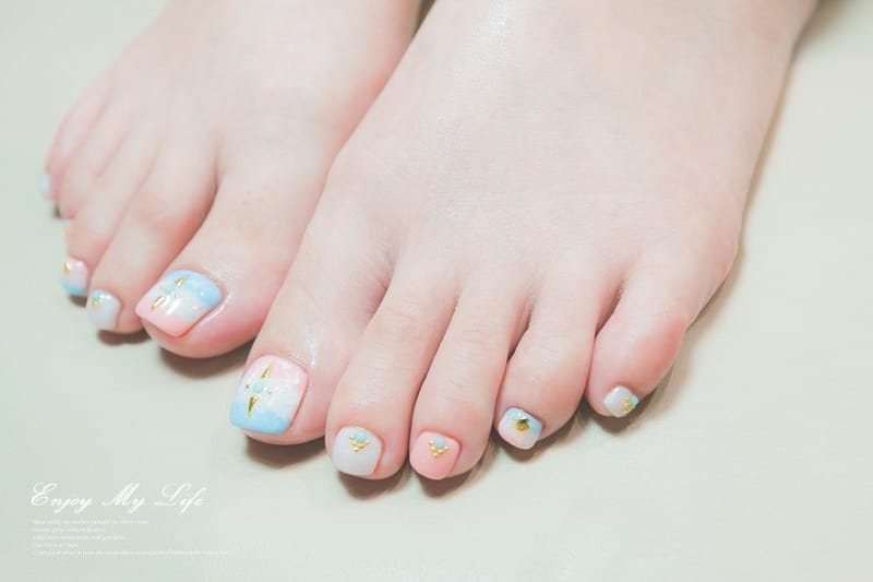 美甲 ♥ 透明系指彩!暈染漸層海洋風。Oohla Nail Studio ♫ - 第14張圖 IMG_1822