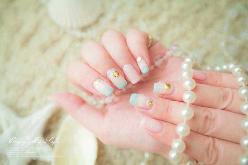 美甲 ♥ 透明系指彩!暈染漸層海洋風。Oohla Nail Studio ♫ - 第28張圖 IMG_1849